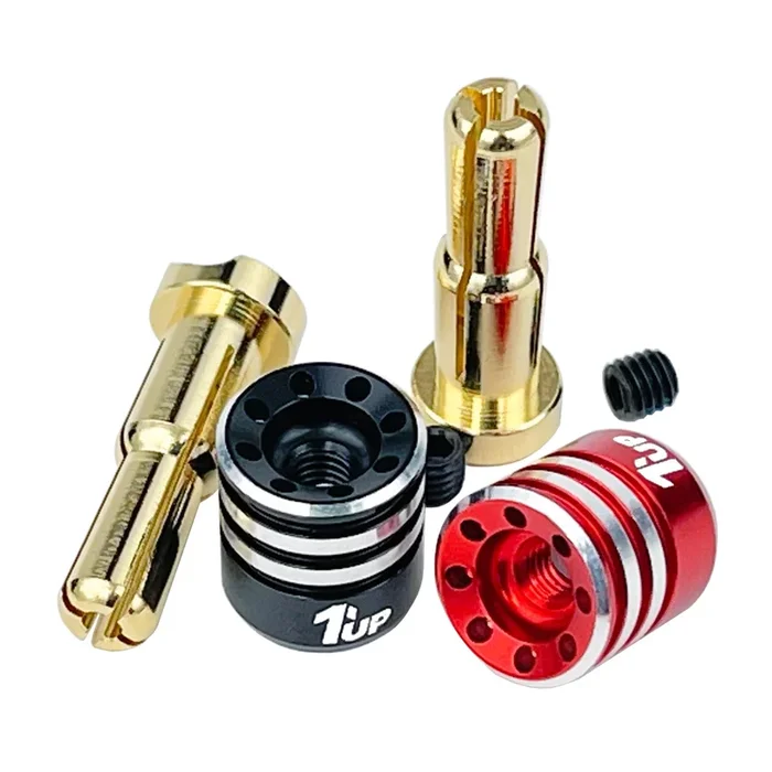 1UP Racing Heatsink Bullet Plugs & Grips 4/5 Stepped