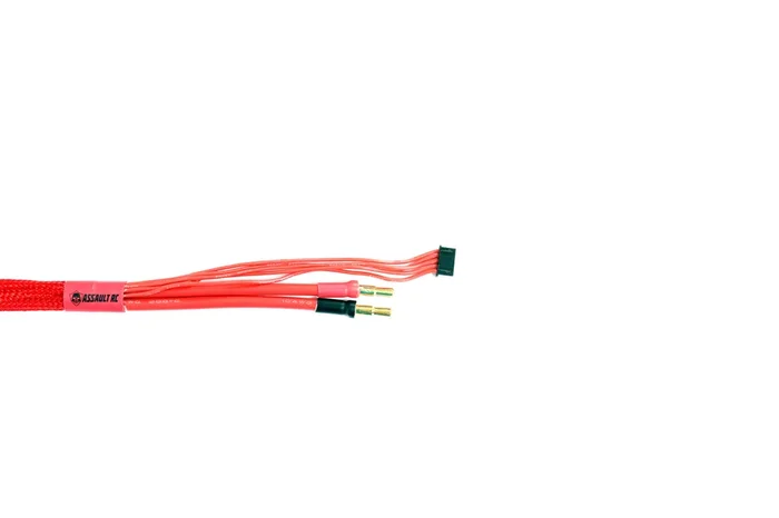 24″ Power Leads with High Current 4/5mm Step Bullets, 4s Balance Lead with High Current 4mm Step Bullets Charger Connector (4s)