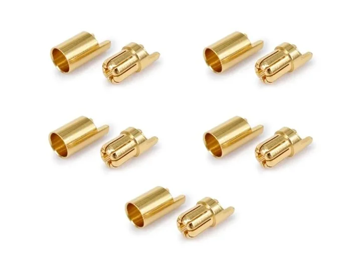 6.5mm Gold Plated Connector Male & Female (5 Sets)