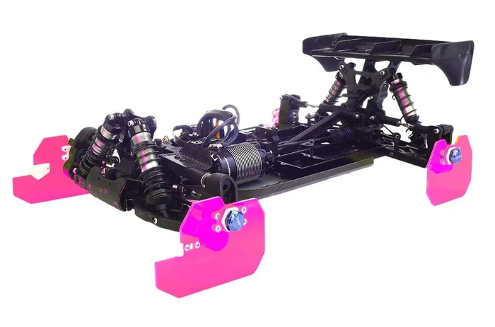 720Spin 1/8 Scale Buggy Chassis Universal Setup Station (Front and Rear) Pink