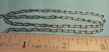 A-Line 29275 Tie Down Chain – Silver 6 Links Per Inch All Scales