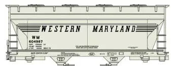 Accurail 2217 HO ACF 2-Bay Covered Hopper Kit Western Maryland WM 604987