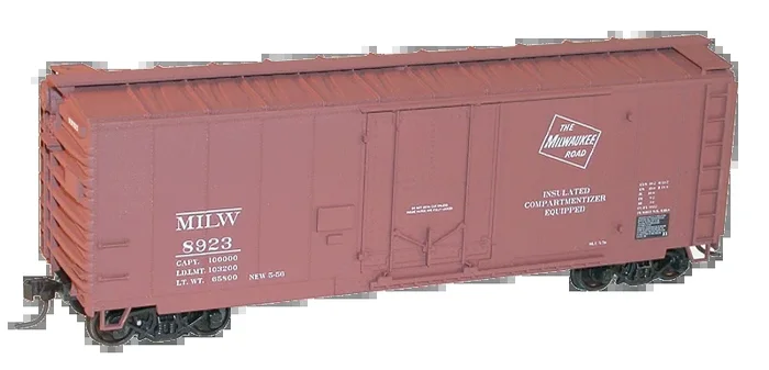 Accurail 3124 HO Scale 40′ Plug Boxcar Kit Milwaukee Road MILW – NOS