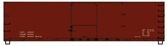 Accurail 4699 HO Scale 40′ USRA Double Sheathed Wood Boxcar Kit Oxide Data Only