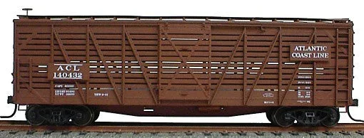 Accurail 4725 HO Scale 40′ Wood Stock Car Kit Atlantic Coast Line ACL – NOS