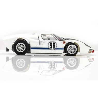 AFX 22057 Mega-G+ Ford GT40 Mark II #96 White/Black HO Scale Slot Car