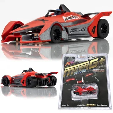 AFX 22066 Mega-G+ Formula N #4 Red/Grey HO Slot Car