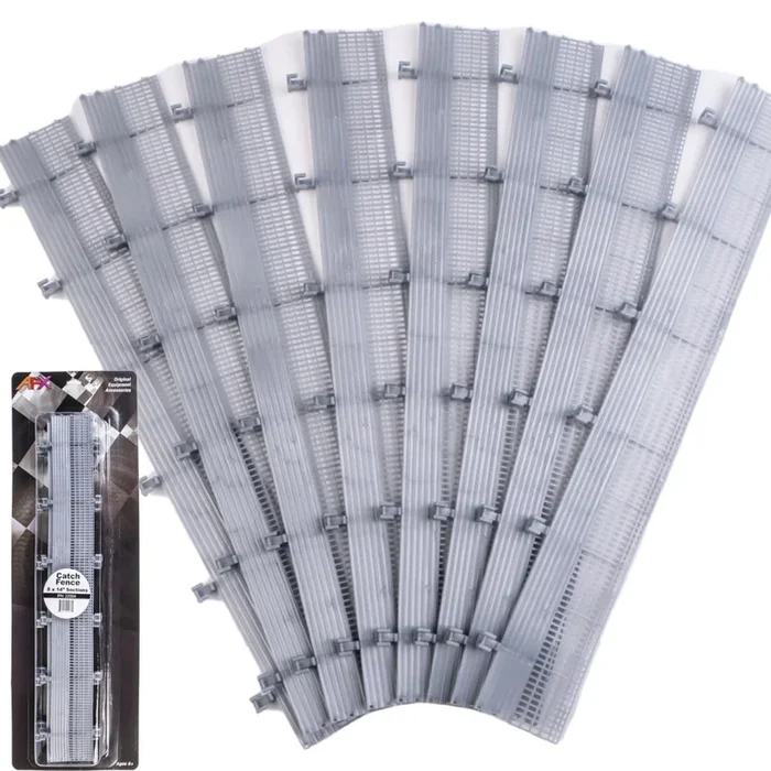 AFX Racing 22054 Catch Fence 14″ Sections 8pcs HO Slot Car Track Accessories