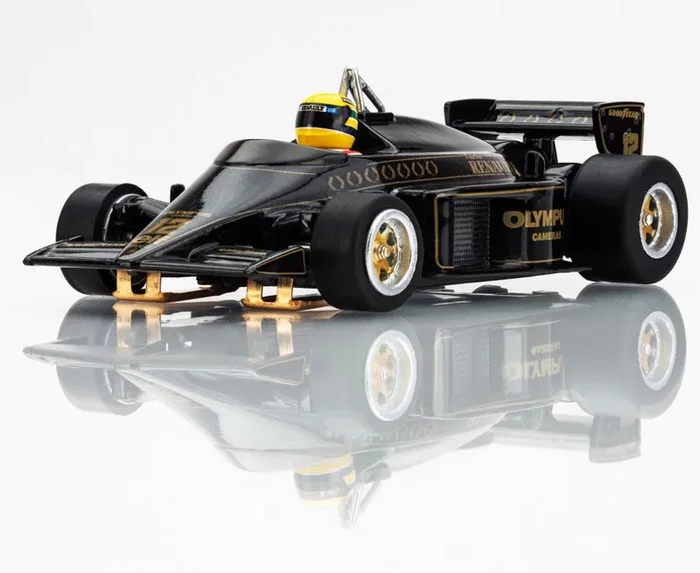 AFX Racing 22113 HO Scale Mega G+ Slot Car Lotus 97T 1985 F1 Car Black/Gold