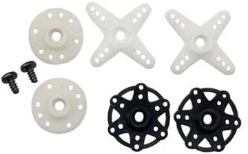 Airtronics Servo Arms – Standard Asst (2 x 4-pt, 2 x 6-pt, 2 wheels)