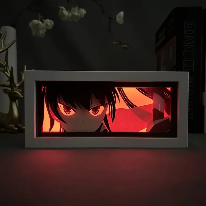 AKAME GA 킬 킬 애니메이션 라이트 박스-색상 변화 효과가있는 Akame 3D LED 램프