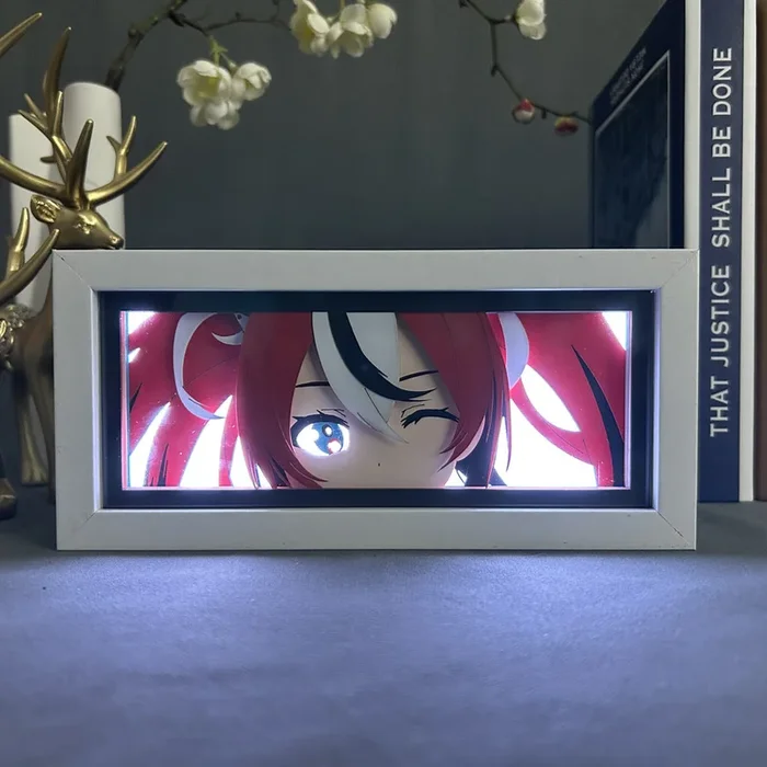 Anime-Leuchtkasten – Hochwertige 3D-LED-Lampe mit dynamischem Farbwechsel und Anime-Figuren