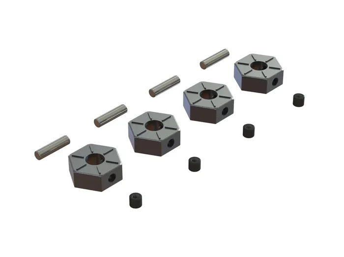ARRMA AR310816 Metal 12mm Wheel Hex Set of 4