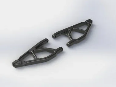 ARRMA AR330332 Front Upper Suspension Arms (2) Nero