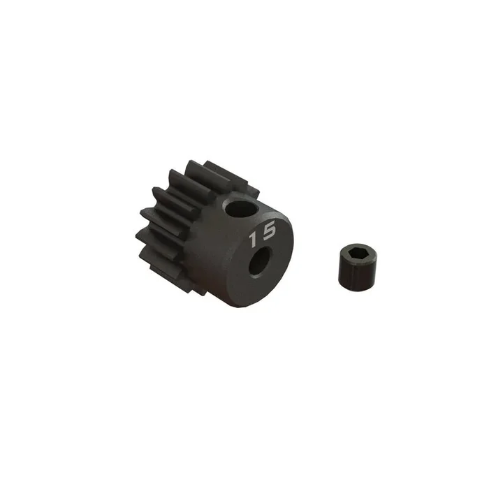 ARRMA ARA311077 15T 0.8Mod 1/8th Bore CNC Steel Pinion Gear