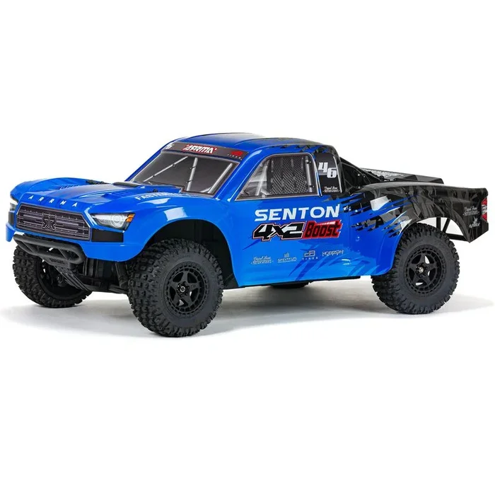 ARRMA ARA4103V4T2 SENTON BOOST 4X2 Mega 1/10 RTR 2WD Short Course Truck Blue