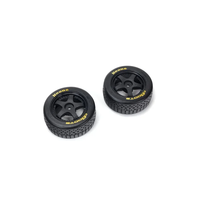 ARRMA ARA550094 deBoots Hoons 35/085 2.4″ (Gold Compound) Tires on Black 5 Spoke Wheels 1 Pair