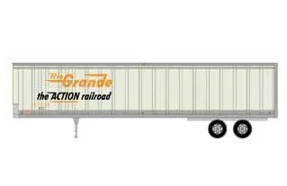 Athearn 15516 HO Scale 45′ Trailer Denver & Rio Grande Western “the Action railroad” RGTZ 230085