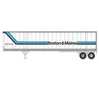 Athearn 16107 HO Scale 45′ Fruehauf Z-Van Trailer Boston & Maine BMZ 250123