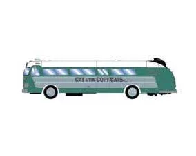 Athearn 17347 N Scale Intercity Bus Band on Tour – Cat and the Copy Cats