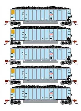 Athearn 25086 N Scale BethGon Coalporter Union Pacific UP 5 Pack #3