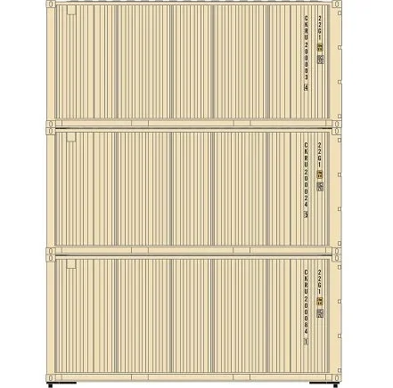 Athearn 27781 HO Scale 20′ Intermodal Corrugated Container “Container King” CKRU 3-Pack #1