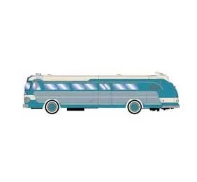 Athearn 29071 HO Scale Intercity Bus – Teal and Cream