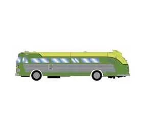 Athearn 29077 HO Scale Intercity Bus – Fred Harvey Bus Line