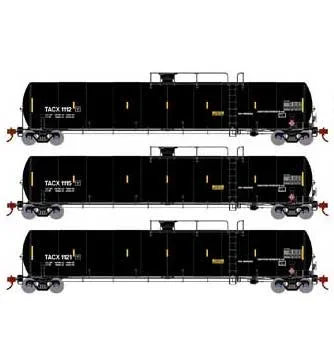 Athearn 3580 N Scale 33,900 Gallon Tank Car TACX 3 Pack