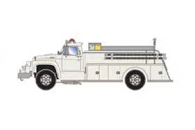 Athearn 4638 HO Scale White Ford F-850 Fire Truck