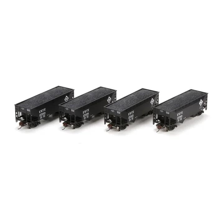 Athearn 70217 HO Scale 34′ 2 Bay Open Hopper 4 Pack Erie #2 – NOS
