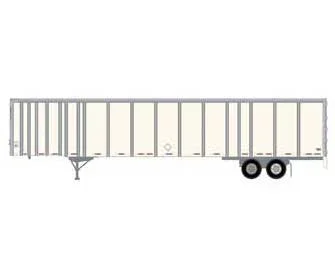 Athearn 72827 HO Scale 53′ Wabash Duraplate Trailer Owner Operator F38154