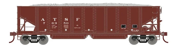 Athearn 7633 HO Scale 40′ Ballast Hopper Santa Fe ATSF 76950