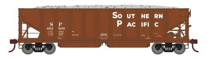 Athearn 7647 HO Scale 40′ Ballast Hopper Southern Pacific SP 4 Pack #2