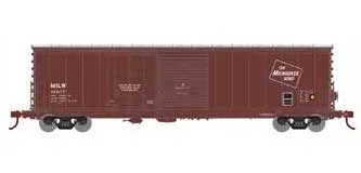 Athearn 89338 HO Scale 50′ Combo Door Boxcar Milwaukee Road MILW 14017