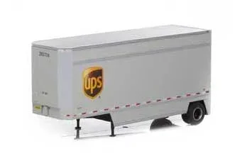 Athearn 90210 HO Scale 28′ Drop Sill Parcel Trailer UPS Shield 293734