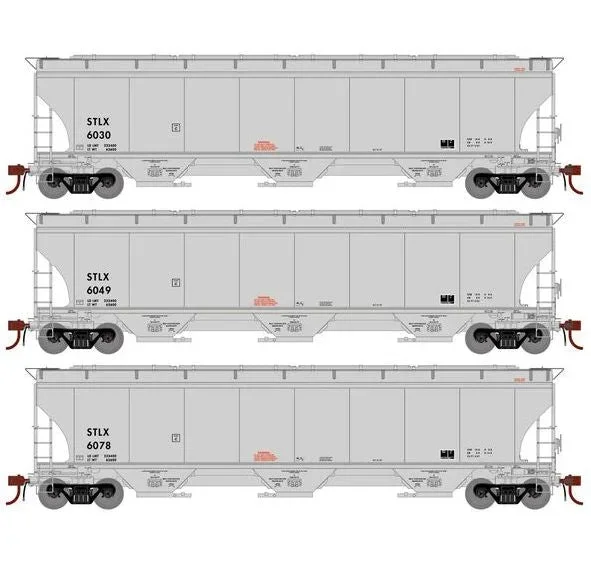 Athearn Genesis G1082 HO Scale Trinity 5161 Covered Hopper Tate & Lyle STLX 3-Pack #2