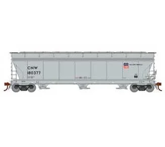 Athearn Genesis G15435 HO Scale ACF 4600 3 Bay Covered Hopper UP/C&NW 180377