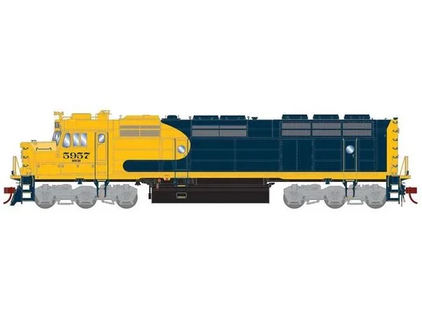 Athearn Genesis G18390 HO Scale EMD F45u Rebuilt Morrison Knudsen Corporation MKCX 5957 DCC & Sound