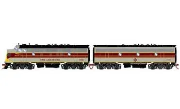 Athearn Genesis G19558 HO Scale F7A/B Erie Lackawanna EL 6321/7133 DCC Sound