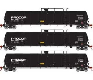 Athearn Genesis G25625 HO Scale 33,900 Gallon LPG Tank Car Procor PROX 3 Pack #2