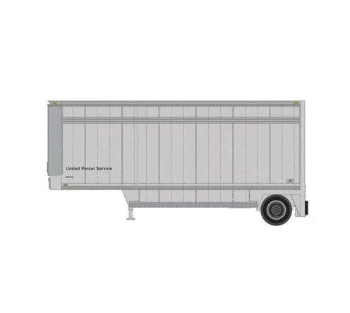 Athearn RTR 1561 HO Scale 28′ Parcel Trailer UPS No Shield 292446