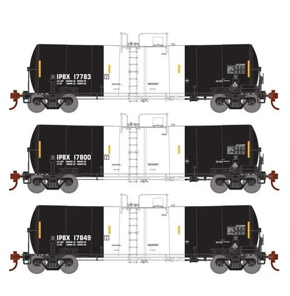 Athearn RTR 16410 HO Scale 16k Clay Slurry Tank Car Innophos IPBX 3 Pack