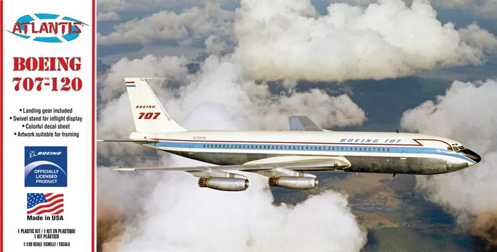 Atlantis Models 1/139 Boeing 707 Astrojet Plastic Model Kit