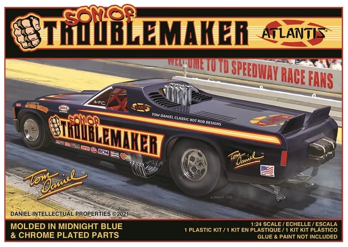 Atlantis Models 1/24 Son of Troublemaker Chevy El Camino Funny Car