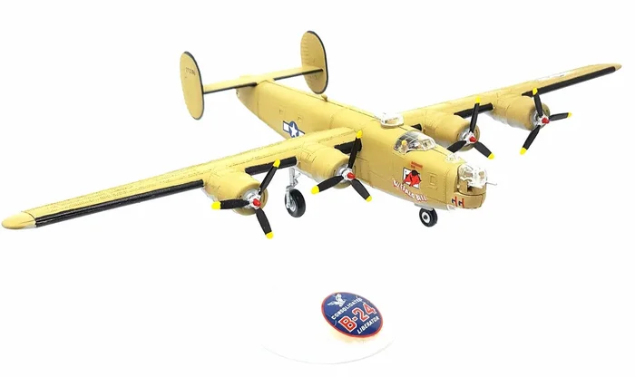 Atlantis Models 1/92 B-24J Bomber Buffalo Bill with Swivel Stand Plastic