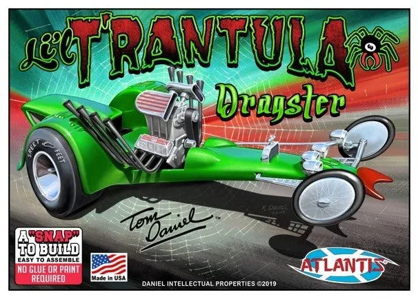 Atlantis Models 6651 1/32 Tom Daniels T’rantula Dragster Snap Kit