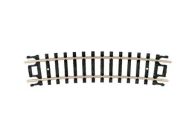 Atlas 2521 N Scale Code 80 11″ Radius 1/2 Curve Track 6 Pack
