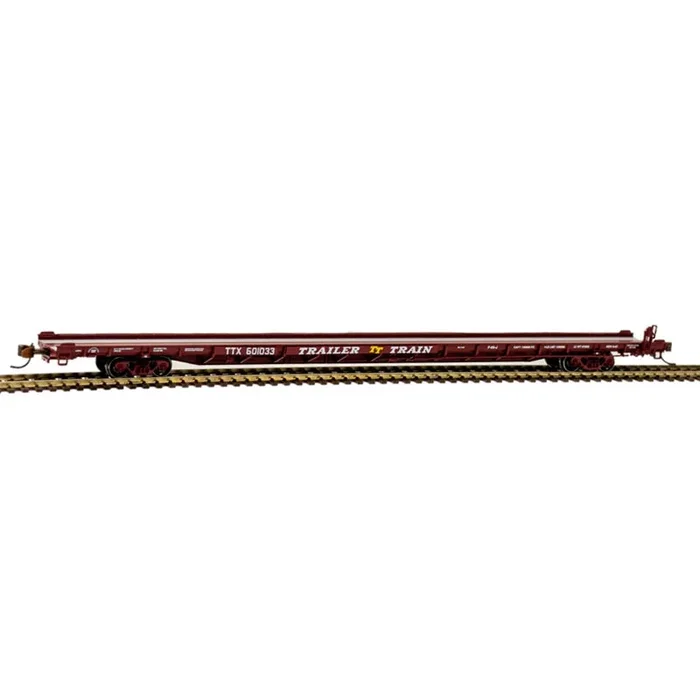 Atlas 50005533 N Scale F89J 89′ TOFC Flatcar “Red” TTX RTTX 601009