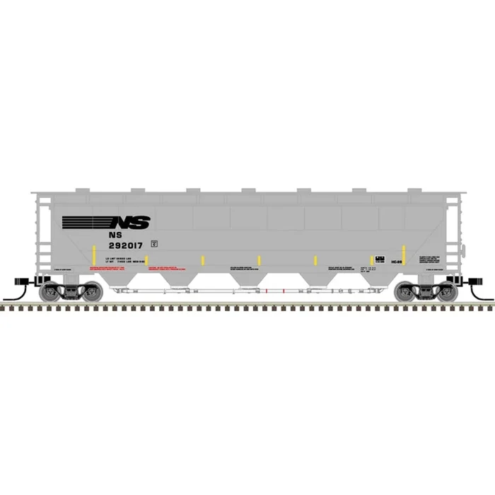 Atlas 50005684 N Scale Trinity PD5000 Covered Hopper Norfolk Southern NS 292008